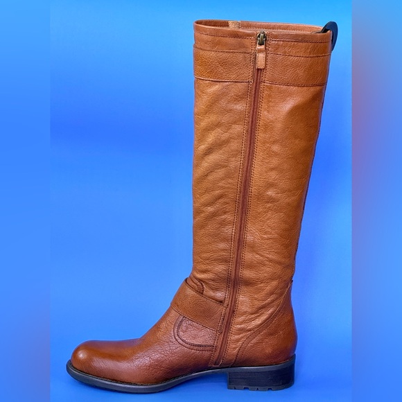 Franco Sarto Pluto Brown Leather Knee-High Boots - Picture 3 of 6